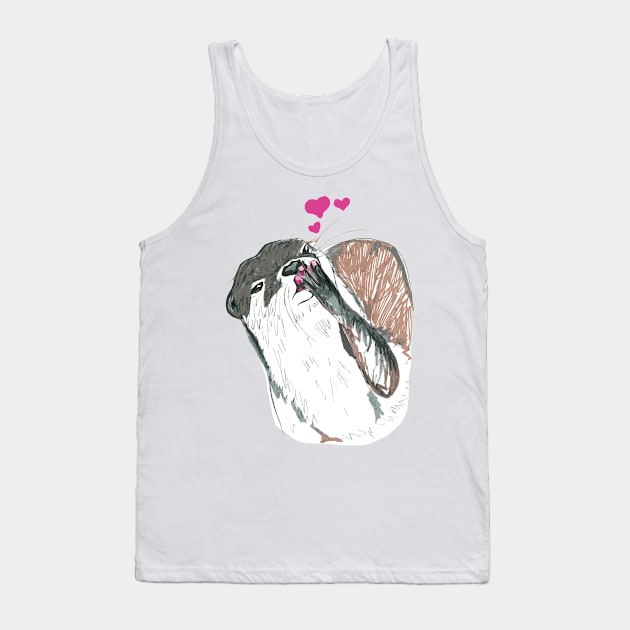 Kissing otter Tank Top by drknice